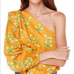 CAMI NYC Lenore One-Shoulder Bodysuit - small